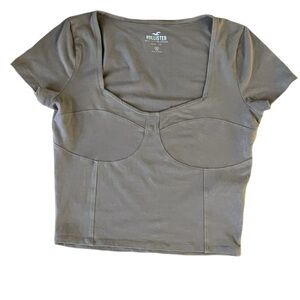 Hollister Women's Cream Top